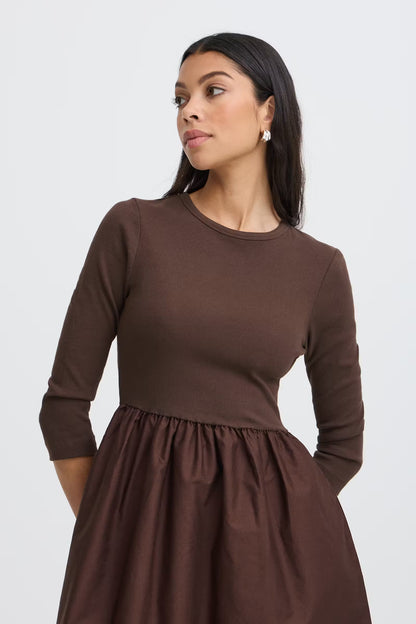 B.Young - SUNNA - Fitted top midi dress