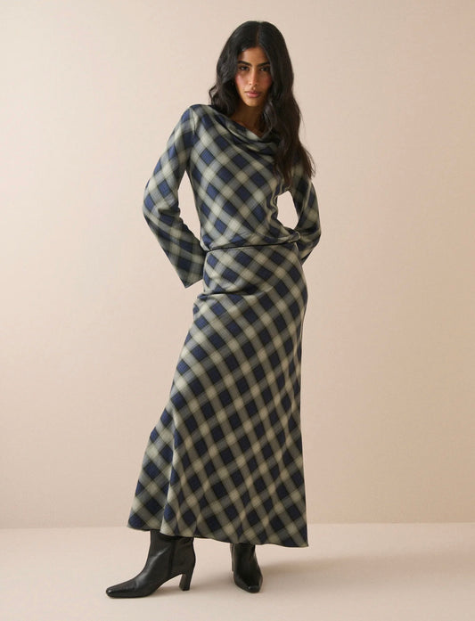 Nobody’s Child - OTTO - Checked maxi skirt