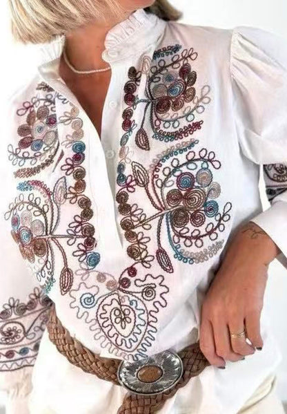 JAIDA - Embroidered detail blouse
