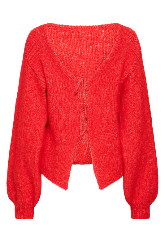 ICHI - DABRIA - Bow detail knitted jumper