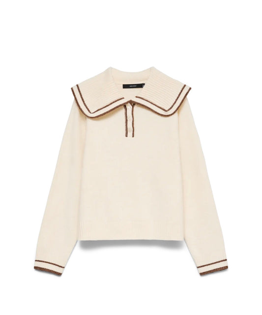 Vero Moda - CORA - Peter Pan collar knit