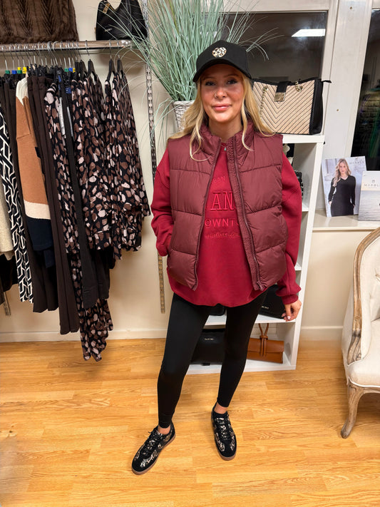 Pieces - BEE - Padded shorter gilet