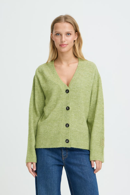 ICHI - BALING - Knitted long sleeve cardi