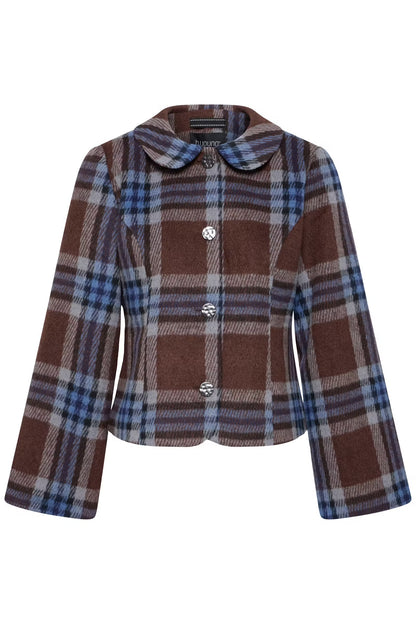 B.Young - BREE - Checked Wool blend jacket