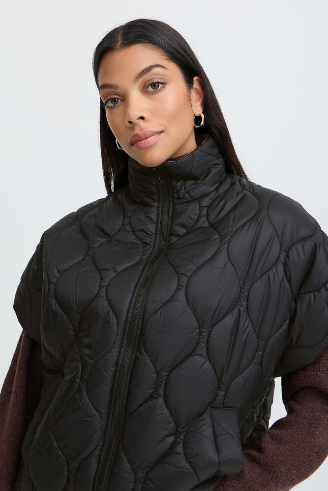 B.Young - BERTA REV - Reversible oversized gilet