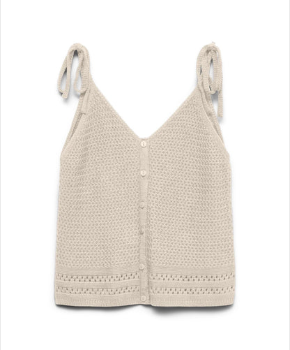 Vero Moda - SALTY - Crochet tie top cami