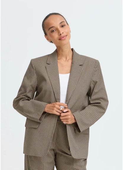 B.Young - ESTOLO - Checked blazer