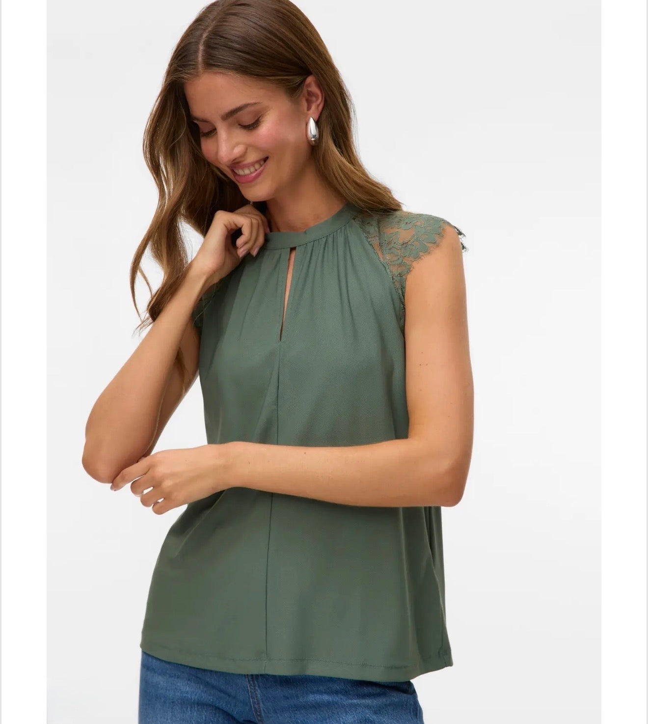Vero Moda - MILLA - Lace detail sleeveless top