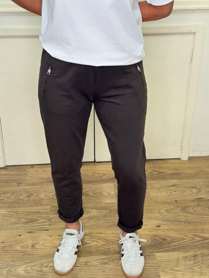 D.E.C.K by DECOLLAGE - 814136 - Zip pocket joggers