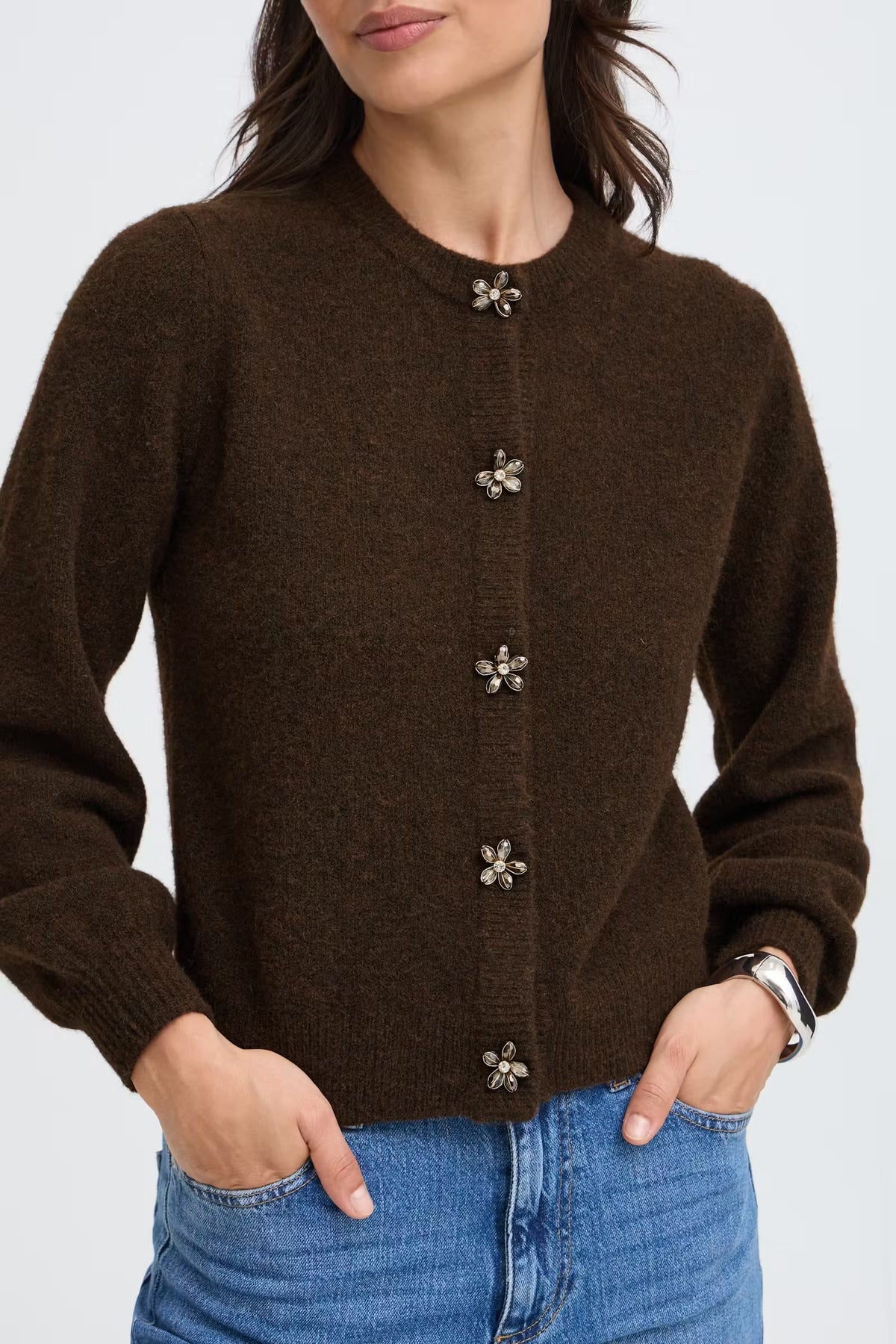 B.Young - OMEA - Flower button cardi