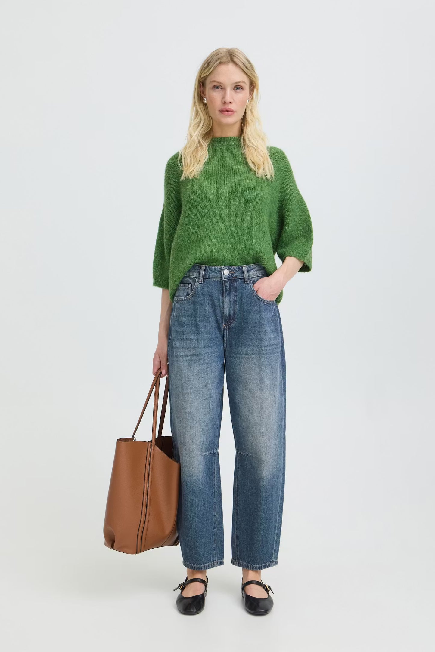 B.Young - OTIA - Oversized 3/4 sleeve knit