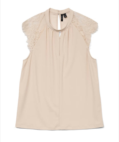 Vero Moda - MILLA - Lace detail sleeveless top