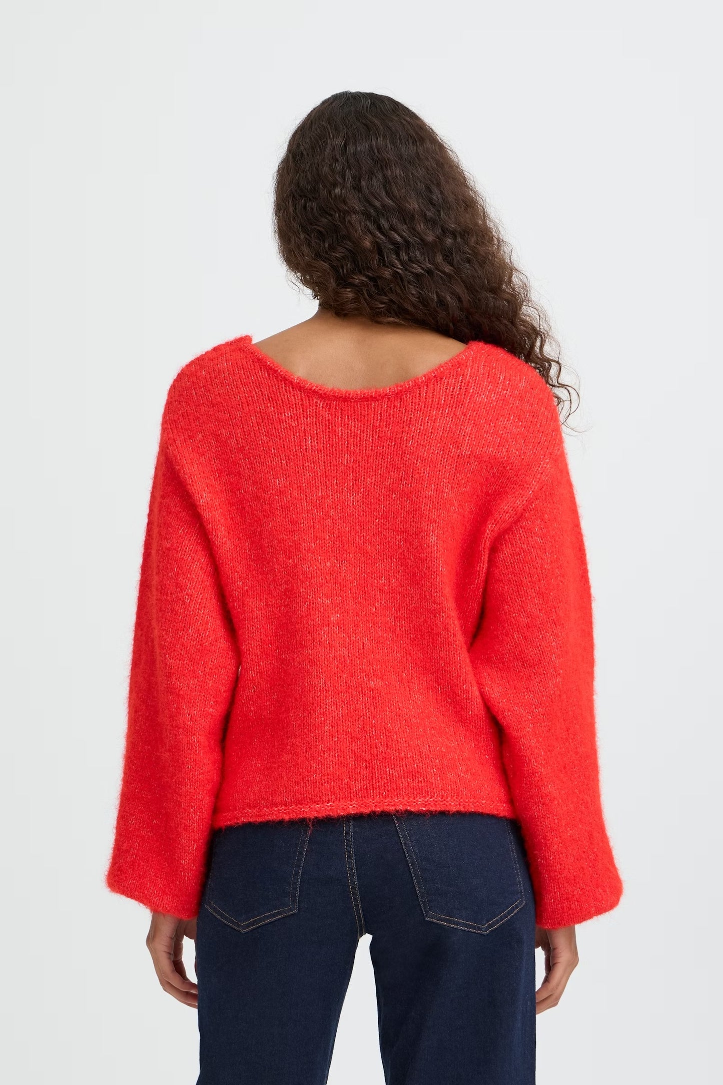 ICHI - DABRIA - Bow detail knitted jumper