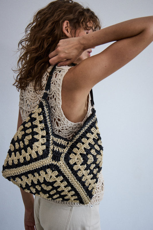 ICHI - LYSARA - Weave rattan bag