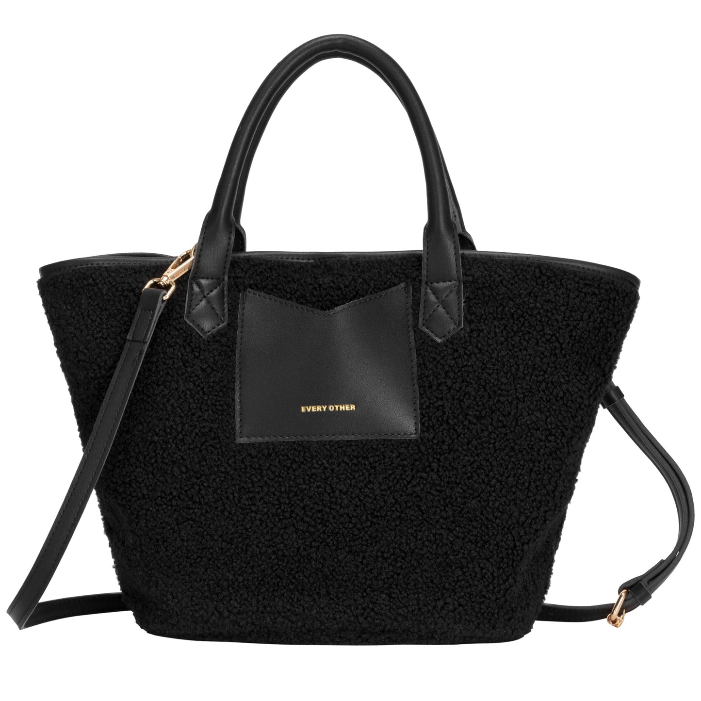Every Other - 12036 - Large Nova Faux Shearling Tote Bag