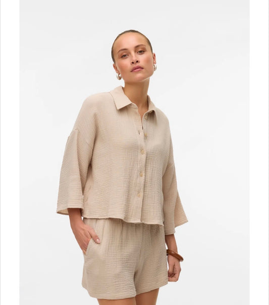 Vero Moda - NATALI - Soft crinkle shirt