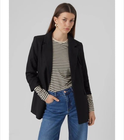 Vero Moda - FRIDA - Textured tweed style 3/4 slv blazer