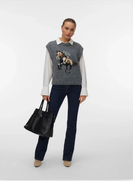 Vero Moda - ARIANNA - Horse knit tank top