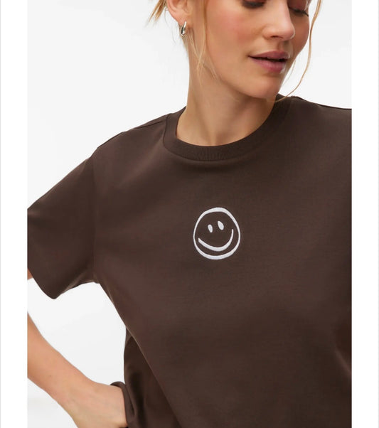 Vero Moda - SARA - Smiley front tee