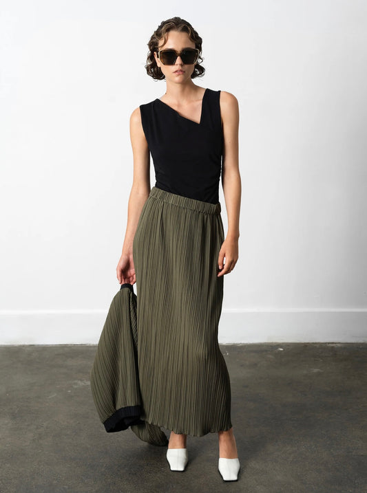 French Connection - 73ZAU - Niri Plisse Column Maxi Skirt