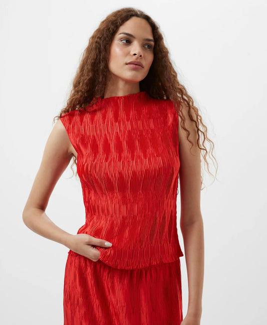 French Connection - 73YBI - Moira Pleated Sleeveless Top