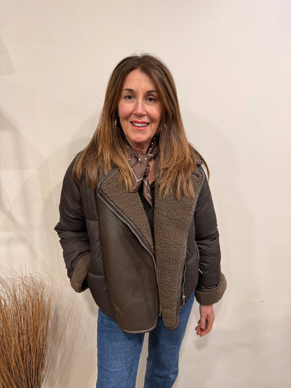 Vero Moda - BLANCA - Mixed aviator coat