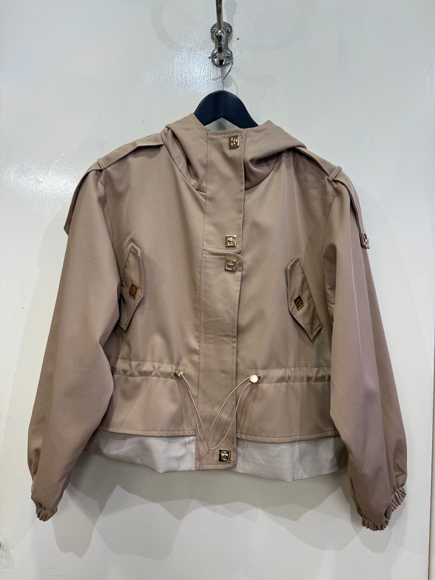 EMMA - Hooded jacket with drawstring waist