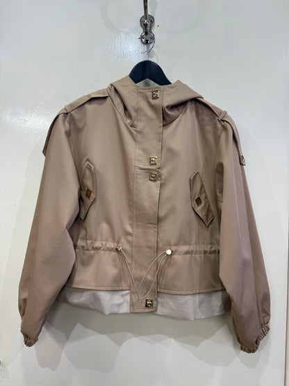 EMMA - Hooded jacket with drawstring waist