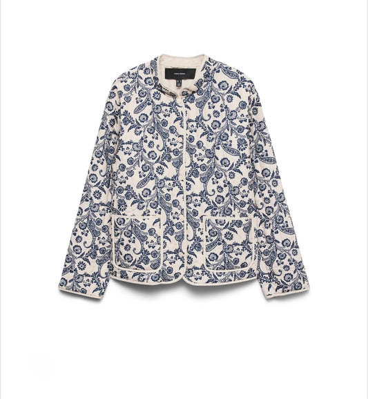 Vero Moda - CLARA - Quilted floral jacket