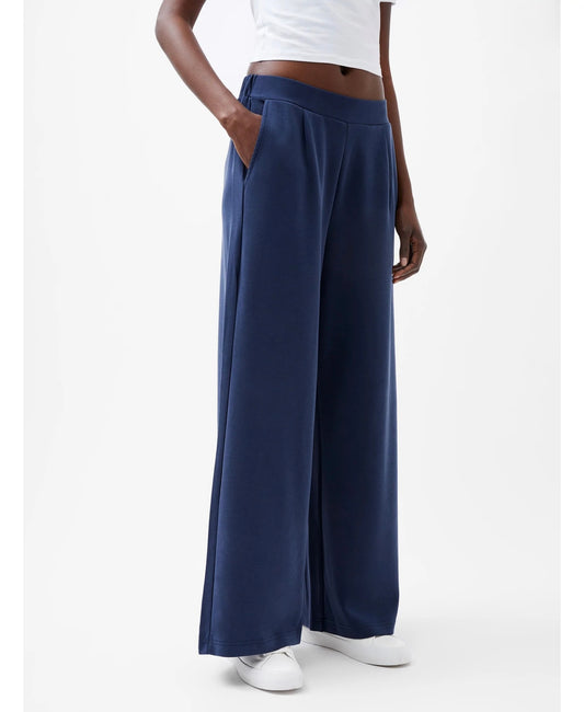 French Connection - 74RZM - Wren Wide Leg Trousers - Navy