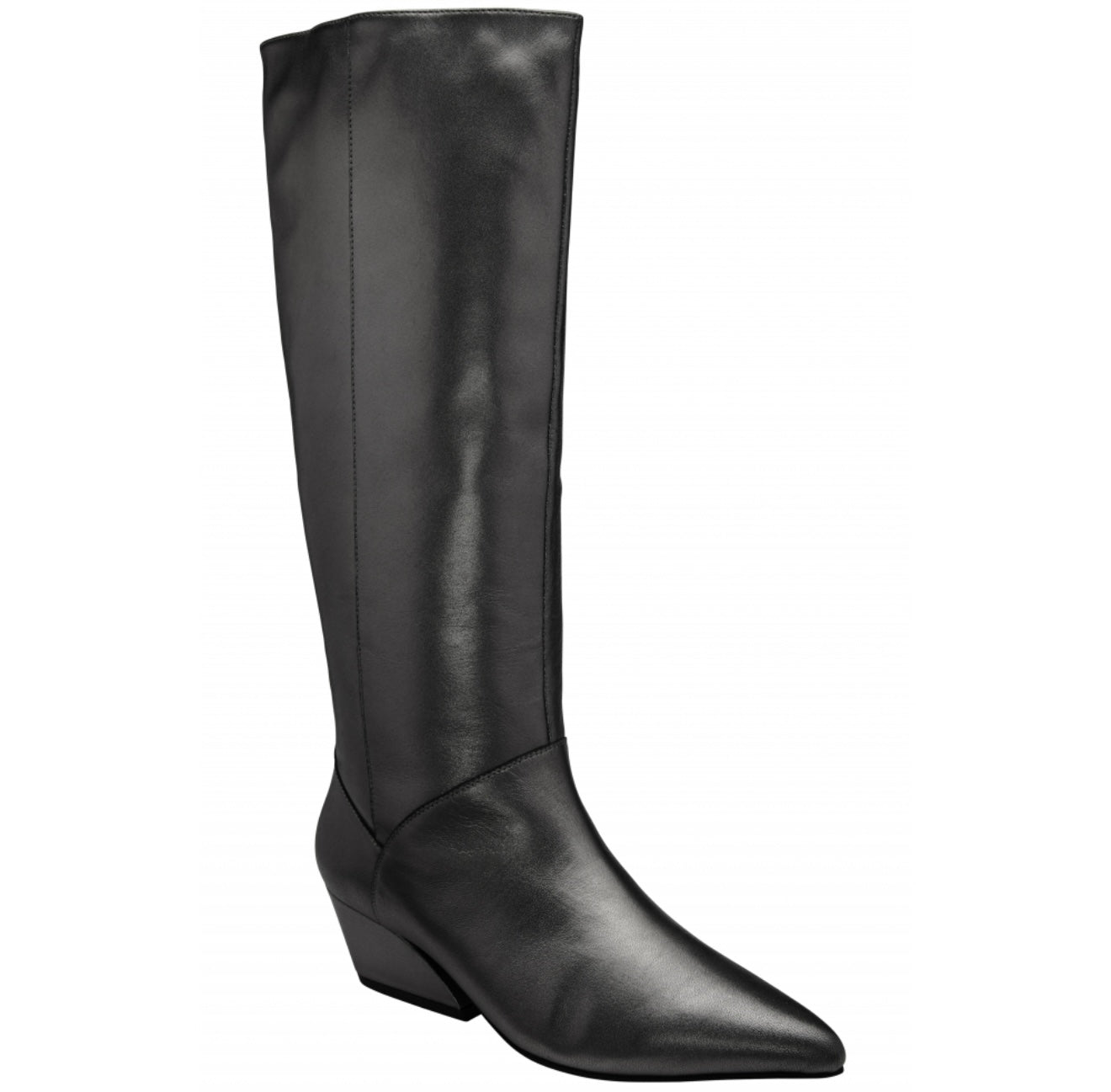 Ravel - Black Leather Catton Knee High Boots