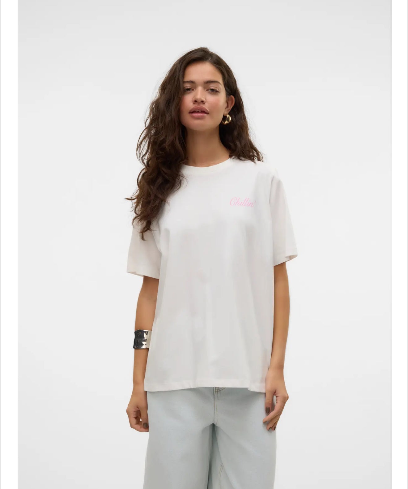 Vero Moda - KATRINE - ‘Chillin’ slogan front t.shirt