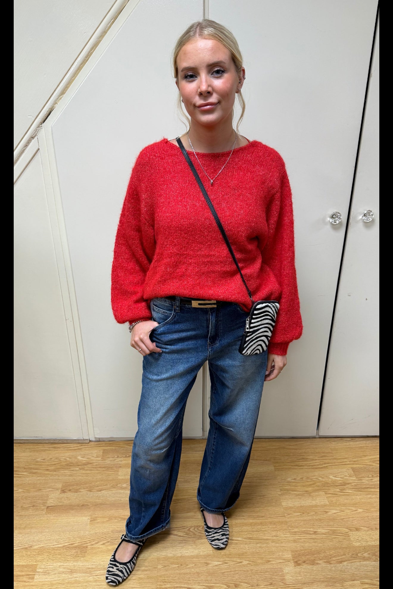 ICHI - DABRIA - Bow detail knitted jumper