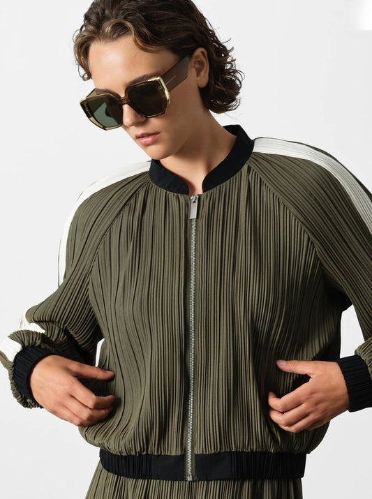 French Connection - 75ZAE - Niri Plisse Bomber Jacket