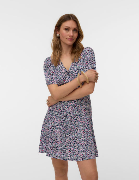 Vero Moda - ABLA - Ditsy floral button front dress