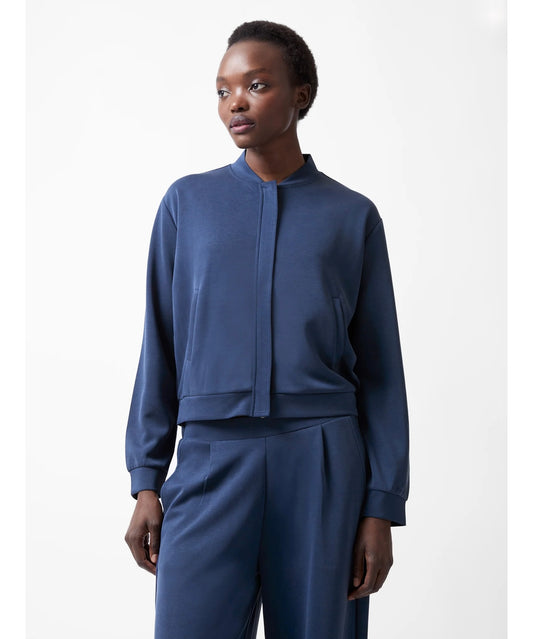 French Connection - 75DZR - Wren Zip Through Bomber Jacket - Navy