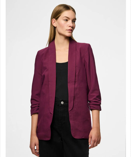 Pieces - BOSELLA - Ruched sleeve blazer
