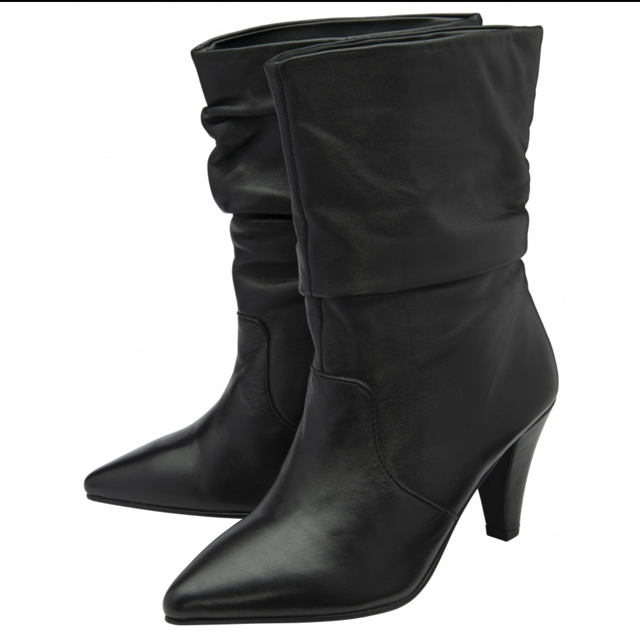 Ravel - Black Leather Gatton Stiletto-Heel Ankle Boots