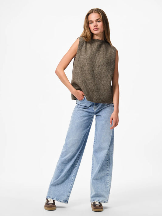 Pieces - SILLY - Reversible bow knit tank