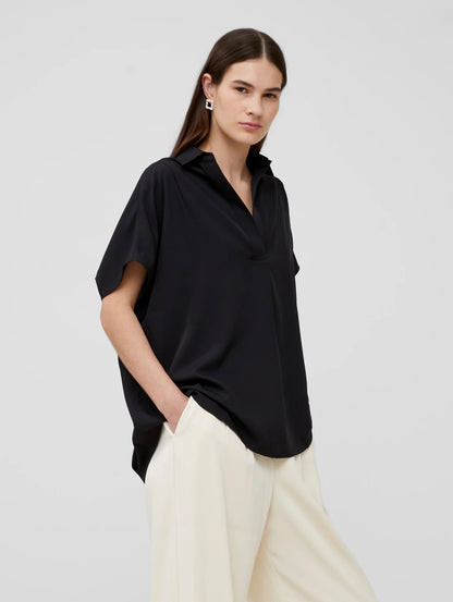 French connection - 72MZN - Crepe Light Recycled Popover Shirt