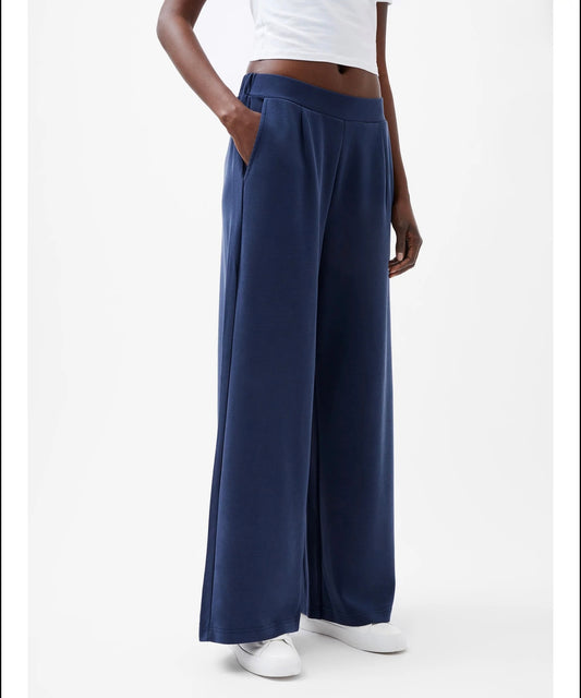 French Connection - 74RZM - Wren Wide Leg Trousers - Navy