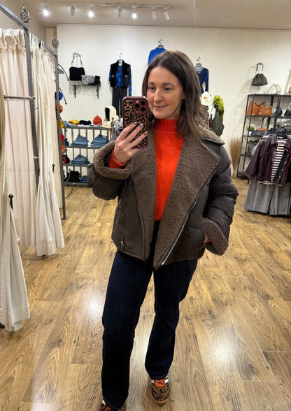 Vero Moda - BLANCA - Mixed aviator coat