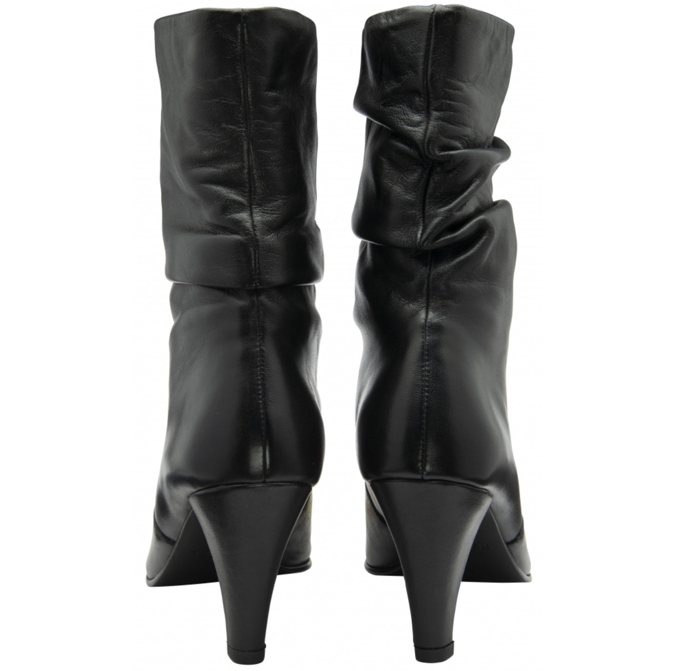 Ravel - Black Leather Gatton Stiletto-Heel Ankle Boots