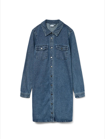 Ver Moda - JENNIE - Long sleeve denim dress