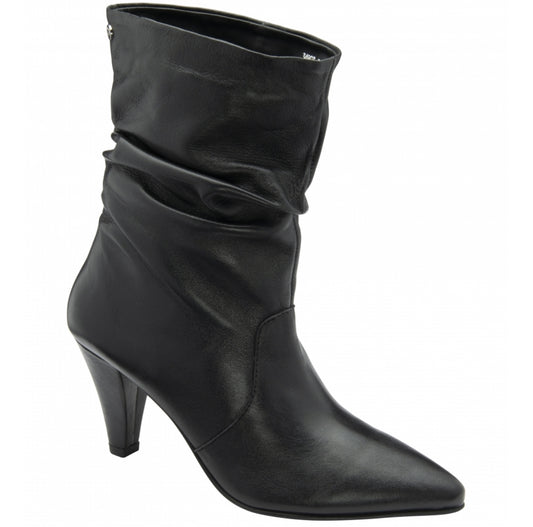 Ravel - Black Leather Gatton Stiletto-Heel Ankle Boots