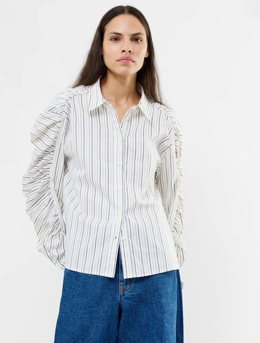 French Connection - 72ZAM - Cambria Stripe Cotton Button Down Shirt