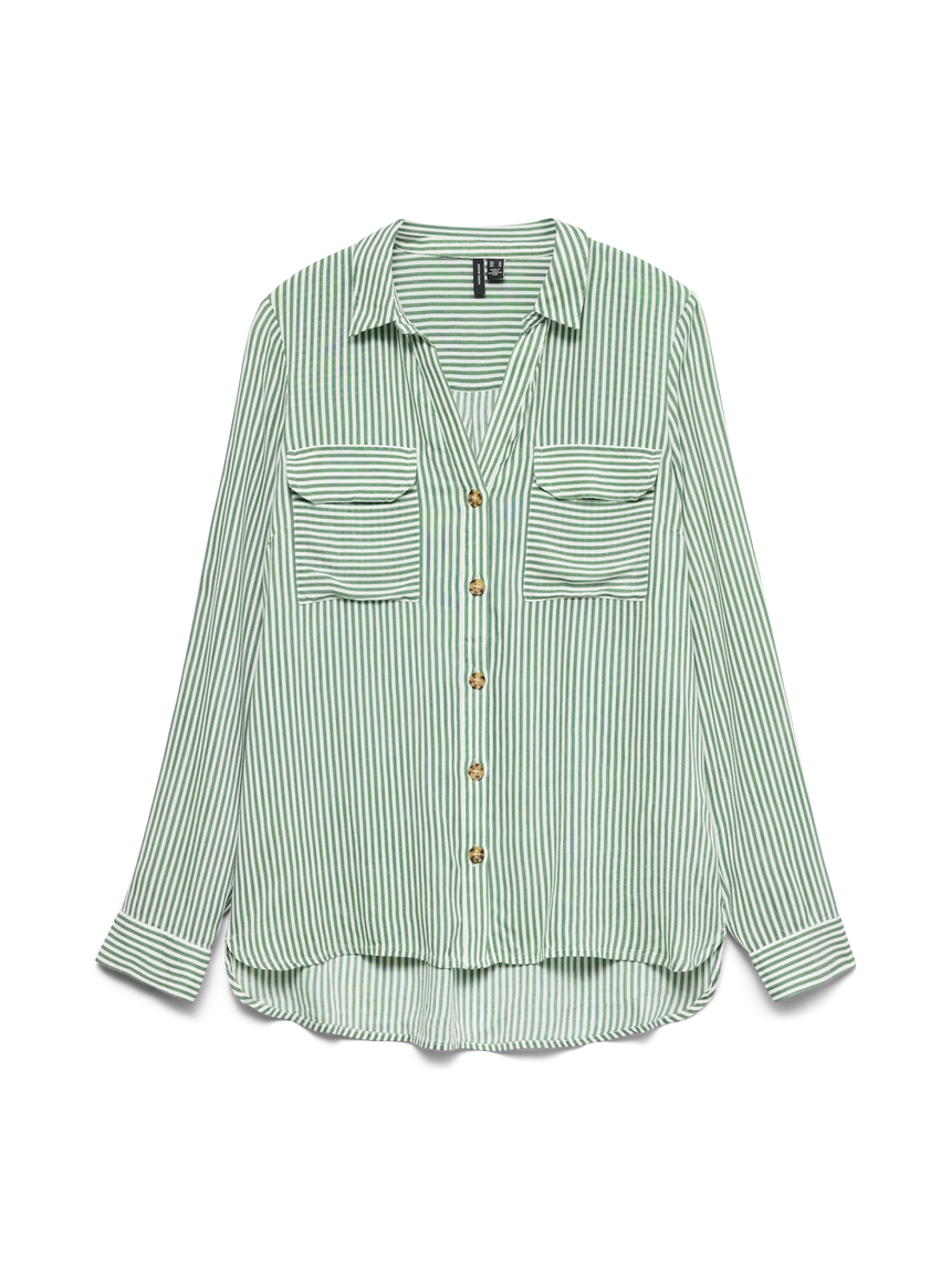 Vero Moda - BUMPY - Stripe button front shirt
