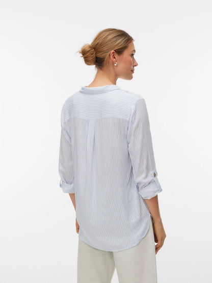 Vero Moda - BUMPY - Stripe button front shirt