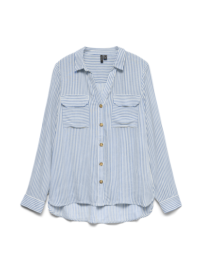 Vero Moda - BUMPY - Stripe button front shirt