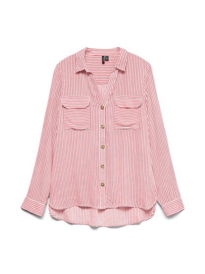 Vero Moda - BUMPY - Stripe button front shirt